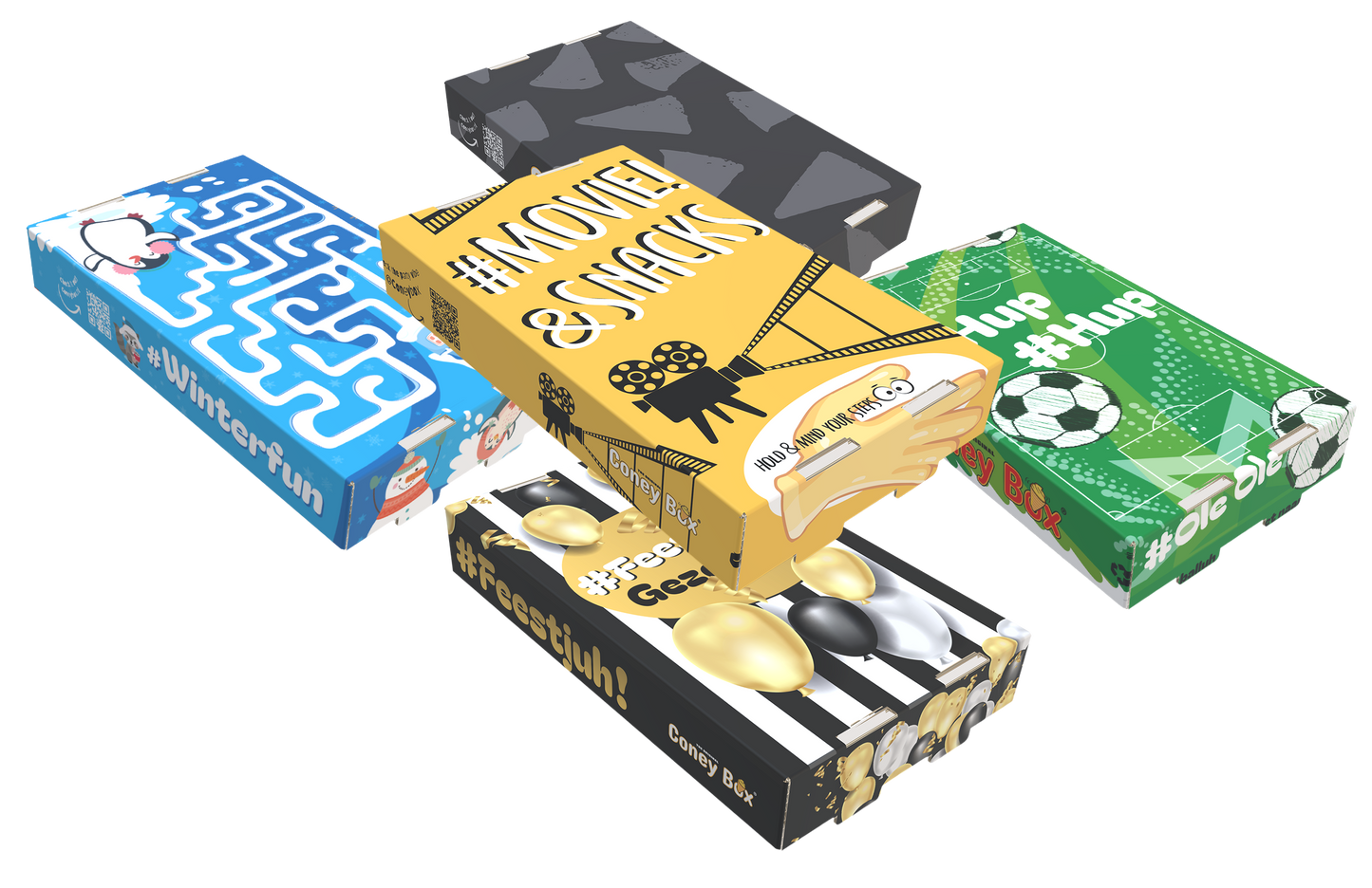 Bundel A van 5 | Snackhouder voor Bugle achtige chips & Danish Chef