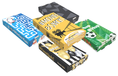 Bundel A van 5 | Snackhouder voor Bugle achtige chips & Danish Chef