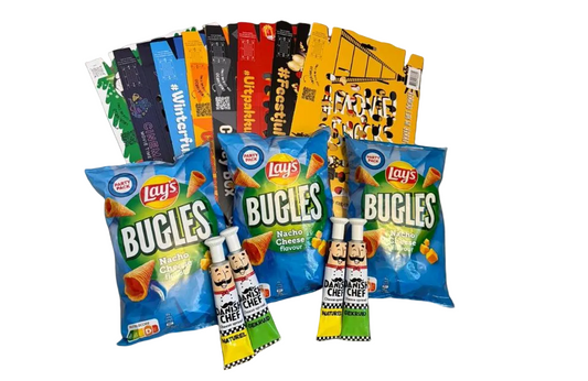 Coney Box® Party Pack – Complete Snack Bundle met Bugles, Danish Chef & 8x Coney Box